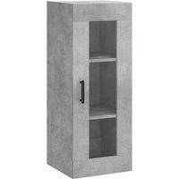 Berkfield Home Wall Mounted Cabinet Concrete Grey 34.5x34x90 cm