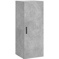 Berkfield Home Wall Mounted Cabinet Concrete Grey 34.5x34x90 cm