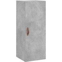 Berkfield Home Wall Mounted Cabinet Concrete Grey 34.5x34x90 cm