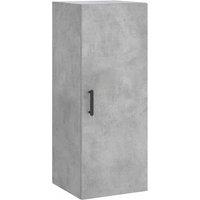 Berkfield Home Wall Mounted Cabinet Concrete Grey 34.5x34x90 cm