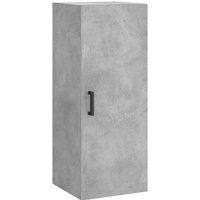 Berkfield Home Wall Mounted Cabinet Concrete Grey 34.5x34x90 cm
