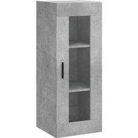 Berkfield Home Wall Mounted Cabinet Concrete Grey 34.5x34x90 cm