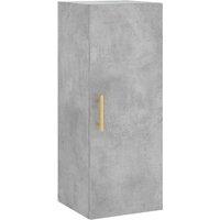 Berkfield Home Wall Mounted Cabinet Concrete Grey 34.5x34x90 cm