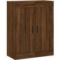Berkfield Home Wall Mounted Cabinet Brown Oak 69.5x34x90 cm Engineered Wood