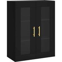 Berkfield Home Wall Mounted Cabinet Black 69.5x34x90 cm