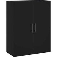 Berkfield Home Wall Mounted Cabinet Black 69.5x34x90 cm