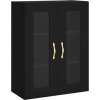 Berkfield Home Wall Mounted Cabinet Black 69.5x34x90 cm