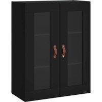 Berkfield Home Wall Mounted Cabinet Black 69.5x34x90 cm