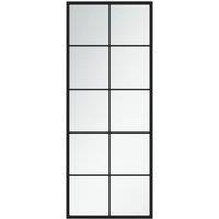 Berkfield Home Wall Mirror Black 100x40 cm Metal