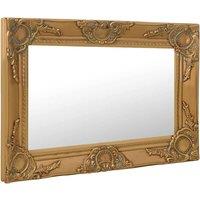 Berkfield Home Wall Mirror Baroque Style 60x40 cm Gold