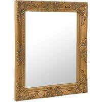 Berkfield Home Wall Mirror Baroque Style 50x60 cm Gold