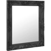 Berkfield Home Wall Mirror Baroque Style 50x60 cm Black