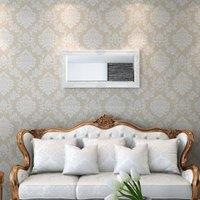 Berkfield Home Wall Mirror Baroque Style 100x50 cm White