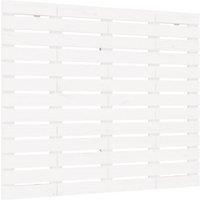 Berkfield Home Wall Headboard White 146x3x91.5 cm Solid Wood Pine