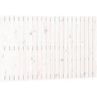 Berkfield Home Wall Headboard White 140x3x90 cm Solid Wood Pine | Size: 140 x 3 x 90 cm