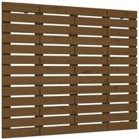 Berkfield Home Wall Headboard Honey Brown 81x3x91.5 cm Solid Wood Pine