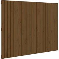 Berkfield Home Wall Headboard Honey Brown 146.5x3x110 cm Solid Wood Pine