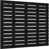 Berkfield Home Wall Headboard Black 81x3x91.5 cm Solid Wood Pine