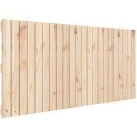 Berkfield Home Wall Headboard 140x3x60 cm Solid Wood Pine in Brown | Size: 140 x 3 x 60 cm