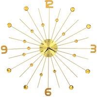 Berkfield Home Wall Clock Metal 70 cm Golden in Gold