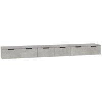 Berkfield Home Wall Cabinets 2 pcs Concrete Grey 102x30x20 cm Engineered Wood | Size: 102 x 30 x 20 cm