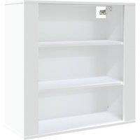 Berkfield Home Wall Cabinet White 80x33x80 cm Engineered Wood | Size: 80 x 33 x 80 cm