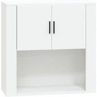 Berkfield Home Wall Cabinet White 80x33x80 cm Engineered Wood | Size: 80 x 33 x 80 cm