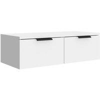 Berkfield Home Wall Cabinet White 68x30x20 cm Engineered Wood | Size: 68 x 30 x 20 cm
