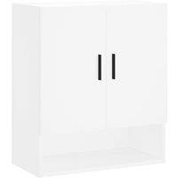Berkfield Home Wall Cabinet White 60x31x70 cm Engineered Wood | Size: 60 x 31 x 70 cm