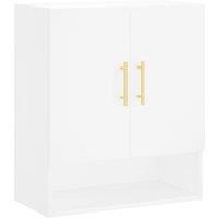 Berkfield Home Wall Cabinet White 60x31x70 cm Engineered Wood | Size: 60 x 31 x 70 cm