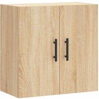 Berkfield Home Wall Cabinet Sonoma Oak 60x31x60 cm Engineered Wood in Brown | Size: 60 x 31 x 60 cm