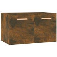 Berkfield Home Wall Cabinet Smoked Oak 60x36.5x35 cm Engineered Wood in Brown