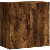 Berkfield Home Wall Cabinet Smoked Oak 60x31x60 cm Engineered Wood in Brown | Size: 60 x 31 x 60 cm