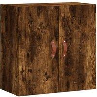 Berkfield Home Wall Cabinet Smoked Oak 60x31x60 cm Engineered Wood in Brown | Size: 60 x 31 x 60 cm