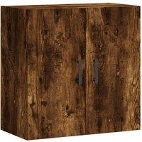 Berkfield Home Wall Cabinet Smoked Oak 60x31x60 cm Engineered Wood in Brown | Size: 60 x 31 x 60 cm