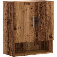 Berkfield Home Wall Cabinet Old Wood 60x31x70 cm Engineered Wood in Brown | Size: 60 x 31 x 70 cm