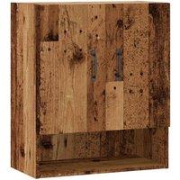Berkfield Home Wall Cabinet Old Wood 60x31x70 cm Engineered Wood in Brown | Size: 60 x 31 x 70 cm