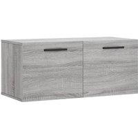 Berkfield Home Wall Cabinet Grey Sonoma 80x36.5x35 cm Engineered Wood