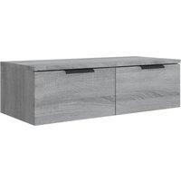 Berkfield Home Wall Cabinet Grey Sonoma 68x30x20 cm Engineered Wood | Size: 68 x 30 x 20 cm