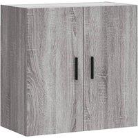 Berkfield Home Wall Cabinet Grey Sonoma 60x31x60 cm Engineered Wood | Size: 60 x 31 x 60 cm