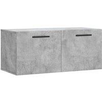 Berkfield Home Wall Cabinet Concrete Grey 80x36.5x35 cm Engineered Wood