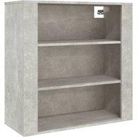 Berkfield Home Wall Cabinet Concrete Grey 80x33x80 cm Engineered Wood | Size: 80 x 33 x 80 cm