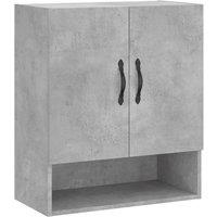 Berkfield Home Wall Cabinet Concrete Grey 60x31x70 cm Engineered Wood | Size: 60 x 31 x 70 cm