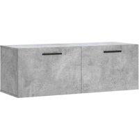 Berkfield Home Wall Cabinet Concrete Grey 100x36.5x35 cm Engineered Wood