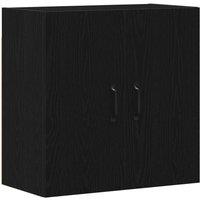 Berkfield Home Wall Cabinet Black Oak 60x31x60 cm Engineered Wood | Size: 60 x 31 x 60 cm
