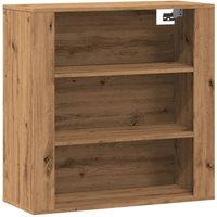 Berkfield Home Wall Cabinet Artisian Oak 80x33x80 cm Engineered Wood in Brown | Size: 80 x 33 x 80 cm