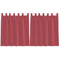 Berkfield Home Voile Curtains with Rod Pockets 2 pcs Wine Red