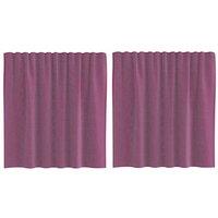Berkfield Home Voile Curtains with Rod Pockets 2 pcs Purple