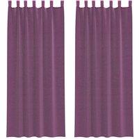 Berkfield Home Voile Curtains with Loops 2 pcs Purple 140x260 cm