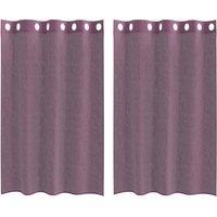 Berkfield Home Voile Curtains with Grommets 2 pcs Purple 140x175 cm
